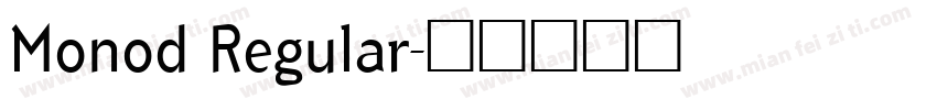 Monod Regular字体转换